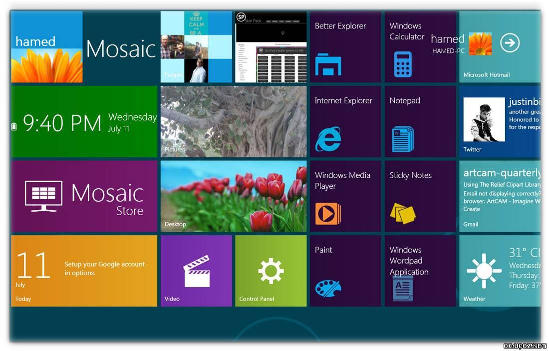 Windows 8 Themes for Windows 7 / Тема для Windows 7 в стиле Windows 8