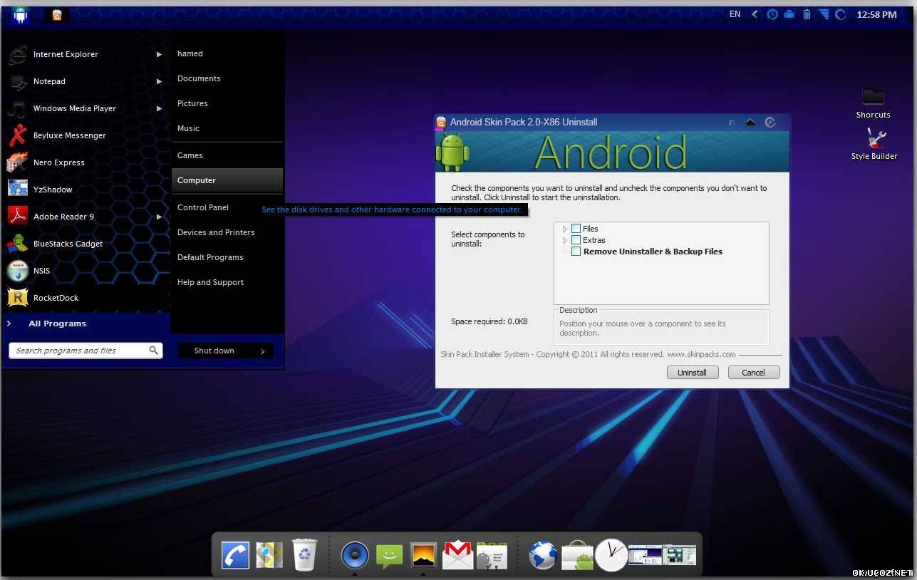 Тема Android для Windows 7 (Андроид)