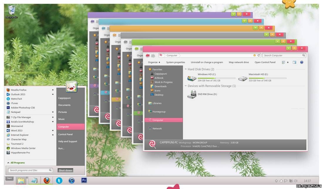 тема Windows 7 красивая
